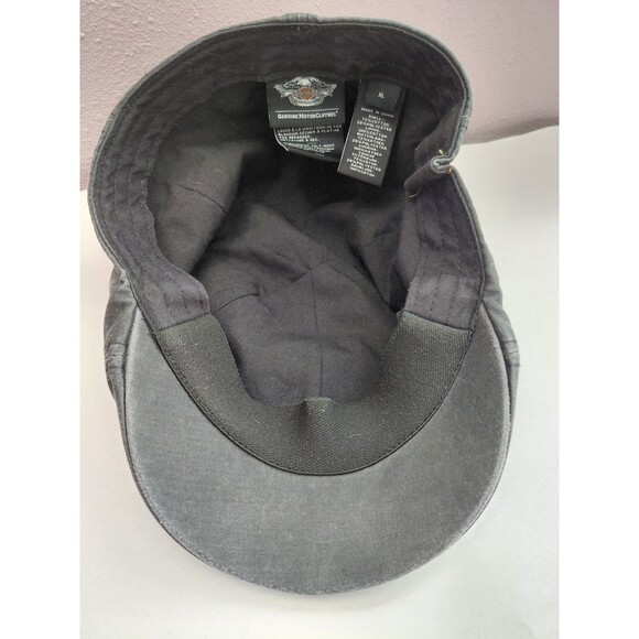 Harley Davidson Genuine Motorclothes XL Flat Cap Hat Dark Gray - Picture 5 of 7